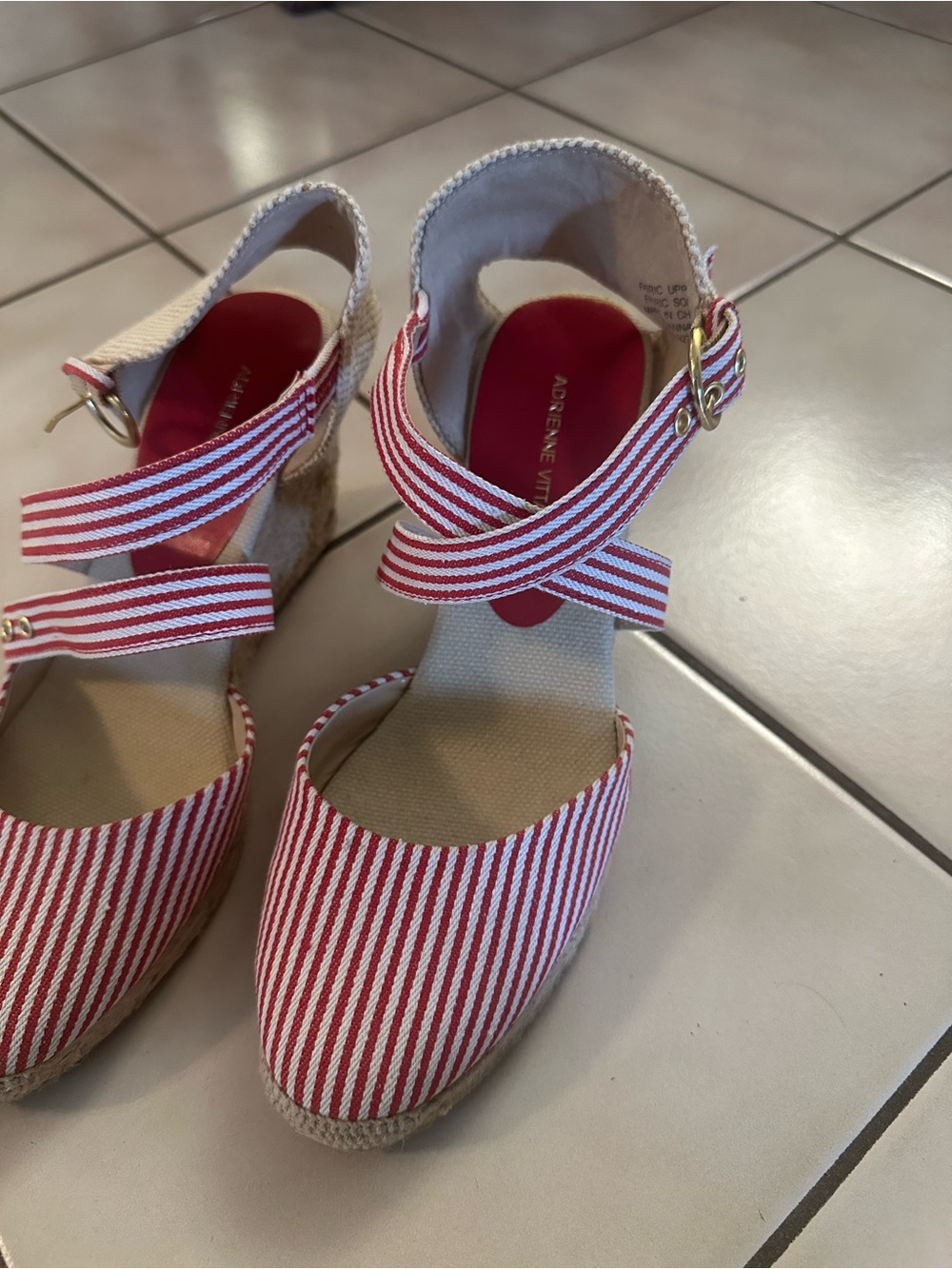 Adrienne Vittadini Espadrille Wedge Sandals
